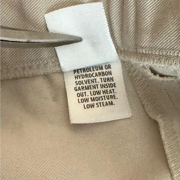 St John Chino Pants Size 16 Side Zip & Button Closure 28” Inseam Pockets Tapered - Picture 10 of 11